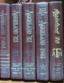 Texas A&M "Aggieland" Yearbooks (1980-1984)
