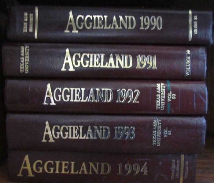 Texas A&M "Aggieland" Yearbooks (1990-1994)