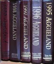 Texas A&M "Aggieland" Yearbooks (1995-1999)