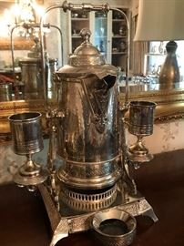 Silver plate water cooler