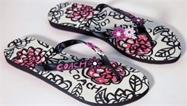 Lot 52. Coach Kerrie Jelly Flip Flops