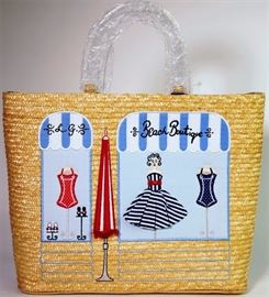 Lot 70. Lulu Guinness Beach Boutique Tote