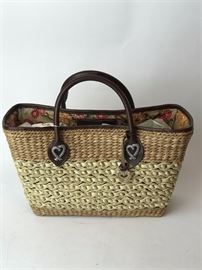Lot 116. Brighton New Sandra Straw Handbag