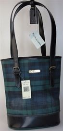 Lot 87. Polo Ralph Lauren Plaid Handbag
 