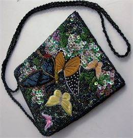 Lot 61. Small Beaded Butterfly Bag