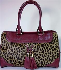 Lot 68. Antonio Melani Leather and Haircalf Handbag