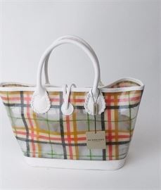 Lot 27. Burberry Small Plastic Plaid Handbag
