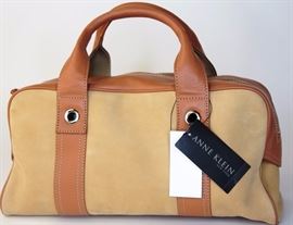 Lot 85. Anne Klein Pick Me Up Suede Satchel