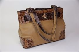 Lot 34. Brahmin Elaine Camel Lafayette Handbag