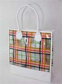 Lot 20. Burberry Plastic Plaid Tote