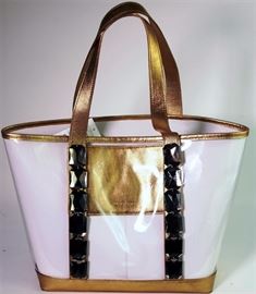 Lot 81. Michael Kors Antique Gold Malibu Tote