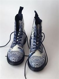 Lot 106. Dr. Martens Pascal Willow Cristal Suede Boots