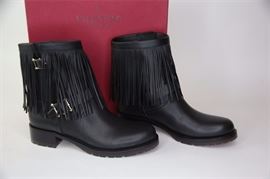 Lot 40. Valentino Garavani Black Leather Boots