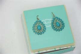 Lot 131. Stella & Dot Blue Stone Earrings
 
