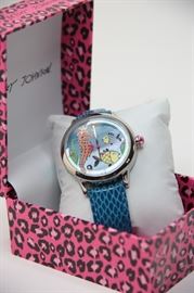 Lot 155. Betsey Johnson Floral Wristwatch