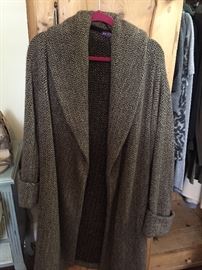 Ralph Lauren Collection shawl collar knit coat.  So soft and warm.