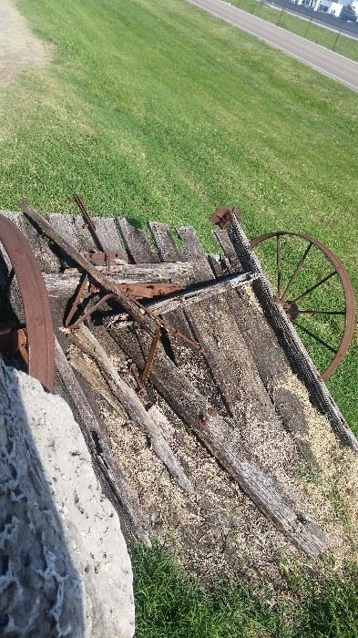 ANTIQUE WAGON/SAW TAKING OFFERS