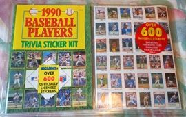 1990 Baseball Players Trivia Sticker Kit