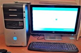 HP Computer w/Monitor, Keyboard, and Mouse
