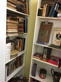Antique books and eclectic vintage items