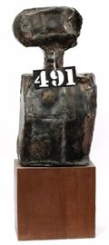 Lot#1220, MARIAN RUTH AGREE (AMERICAN 1922-2015), CAST METAL WITH BRONZE PATINA, H 38""491". The height includes the base.
