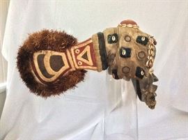 African Headdress from the Dan Tribe. 