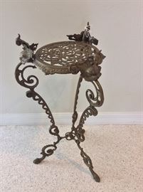 Brass plant stand. 