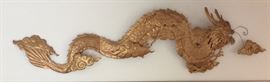 Metal Dragon Wall Art. 57" Length. 