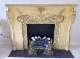 Antique Fireplace Mantel. 