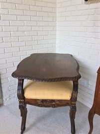 Fabulous Unique Antique Throne-style Chair that converts to a table!