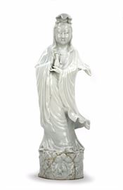 WHITE GLAZED GUANYIN
