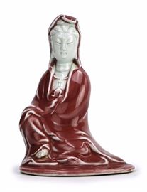 RED GLAZED GUAN YIN
