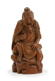 BAMBOO CARVED FIGURE

