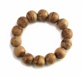 WOODEN BUDDHA BEAD BRACELET
