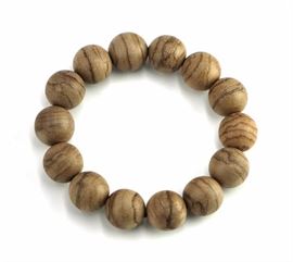 WOODEN BUDDHA BEAD BRACELET
