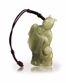 JADE TOGGLE OF MOTHER AND CHILD
