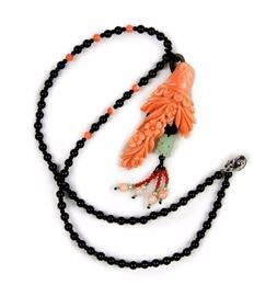 ANGELSKIN CORAL NECKLACE (BASKET OF FLOWERS)

