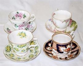 Four Royal Albert Fine Bone China Tea Cups and Saucers