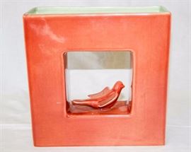 Red Wing Ceramic Vase: #430 8.5" W x 2.5" D x 8.5" H