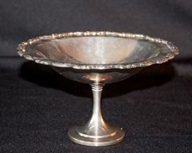 Two Silver Plated Dishes: WM. Rogers oval - 13" x 7.5", round 7.75" diameter