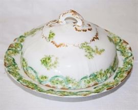 Three Piece Haviland Limoges Butter Tray