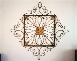Decorative Metal Wall Hanging: 47" x 47"