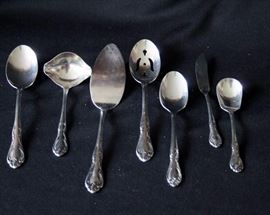 Seven Piece Stainless Steel Hostess Serving Set: Set includes six Fashion pieces made in U.S.A. and one Imperial serving spoon made in Korea.