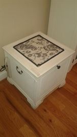 This is a vacuum. You simply brush dirt to box and the box sucks it right up! No bending to to sweep into a dust pan!!