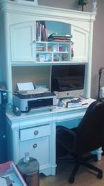 very nice computer desk, computer not for sale.