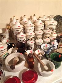 Vintage Pharmacy items.