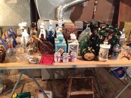 Beam decanters and bottles.