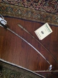 us Calvary sword and sheath with etched blade.