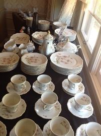 Complete porcelain dinnerware service