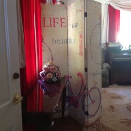 Life is beautiful room screen/divider 